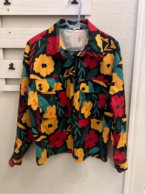 Pepaloves Jackets & Blazers - Pepaloves Floral Utility Jacket Anthropologie Style Large